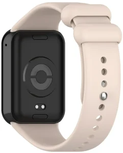 Ремінець силіконовий MRK для Mi Band 8 Pro/Xiaomi Redmi Watch 4 з металевим кріпленням та металевою кнопкою Light Beige