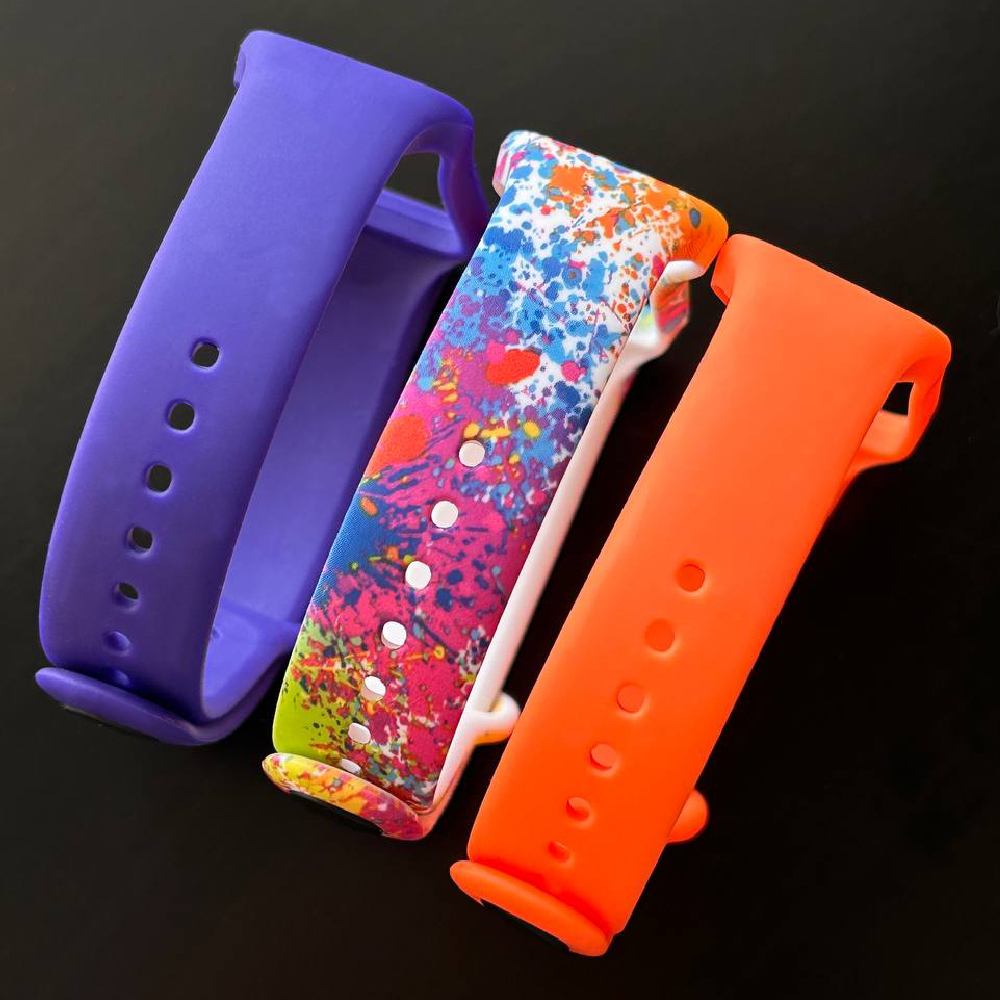 Комплект силіконових ремінців Bright Color Set для Mi Smart Band 8 Active/ Redmi Smart Band 2 (3 ремінці) Violet, Multicolor and Orange – фото, відгуки, характеристики в інтернет-магазині MoreKitov від продавця: MRK МРК| Купити в Україні: Києві, Харкові, Львові