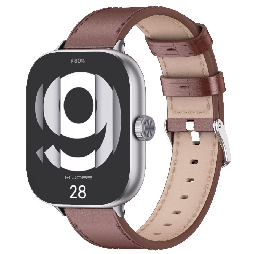 Шкіряний ремінець Mi Jobs з металевим кріпленням для фітнес браслета Mi Smart Band 8 Pro/9Pro/ Xiaomi Redmi Watch 4/5 Dark Brown + Silver – фото, відгуки, характеристики в інтернет-магазині MoreKitov від продавця: MRK МРК| Купити в Україні: Києві, Харкові, Львові