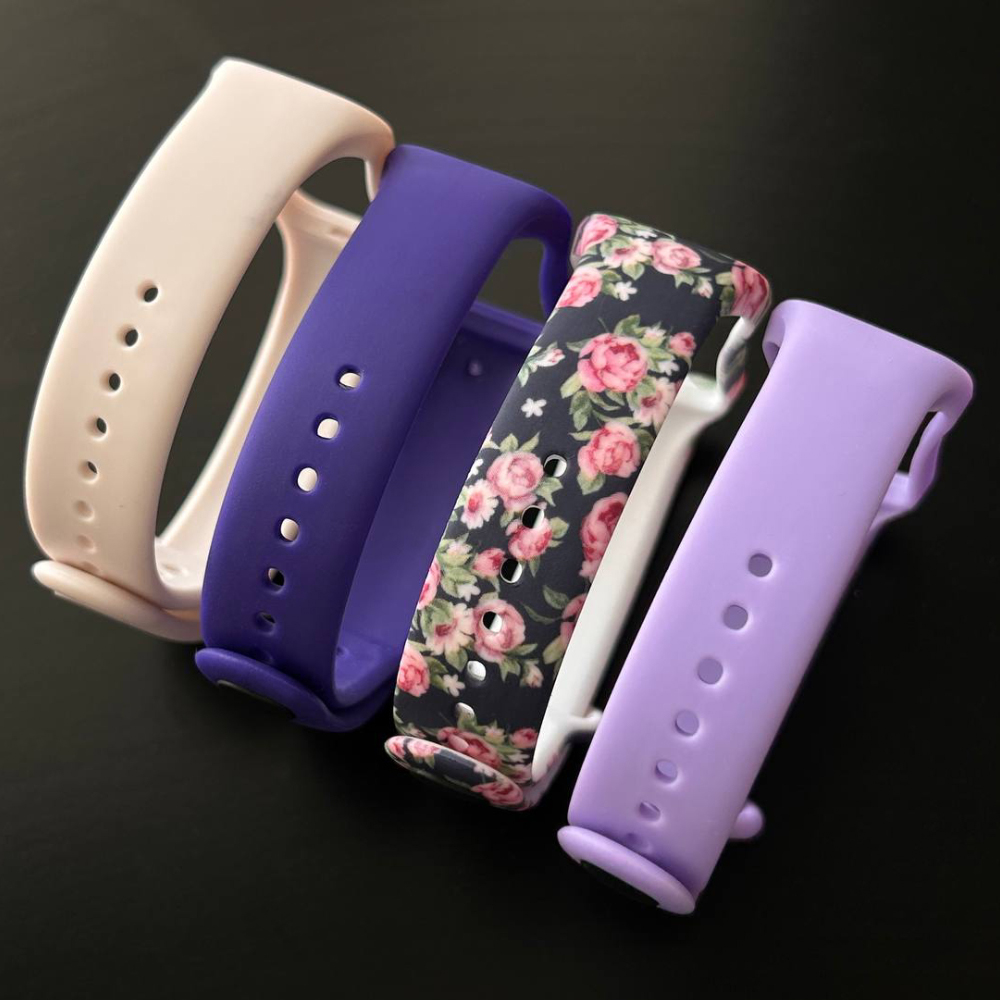 Комплект силіконових ремінців Dark Roses для Mi Smart Band 8 Active/ Redmi Smart Band 2 (4 ремінці) Beige, Violet, Dark Blue, Pink and Light Violet – фото, відгуки, характеристики в інтернет-магазині MoreKitov від продавця: MRK МРК| Купити в Україні: Києві, Харкові, Львові