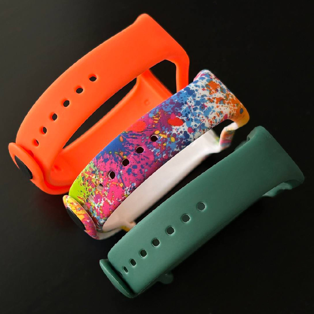 Комплект силіконових ремінців Color Sparkles для Mi Smart Band 8 Active/ Redmi Smart Band 2 (3 ремінці) Orange, Multicolor and Dark Green – фото, відгуки, характеристики в інтернет-магазині MoreKitov від продавця: MRK МРК| Купити в Україні: Києві, Харкові, Львові