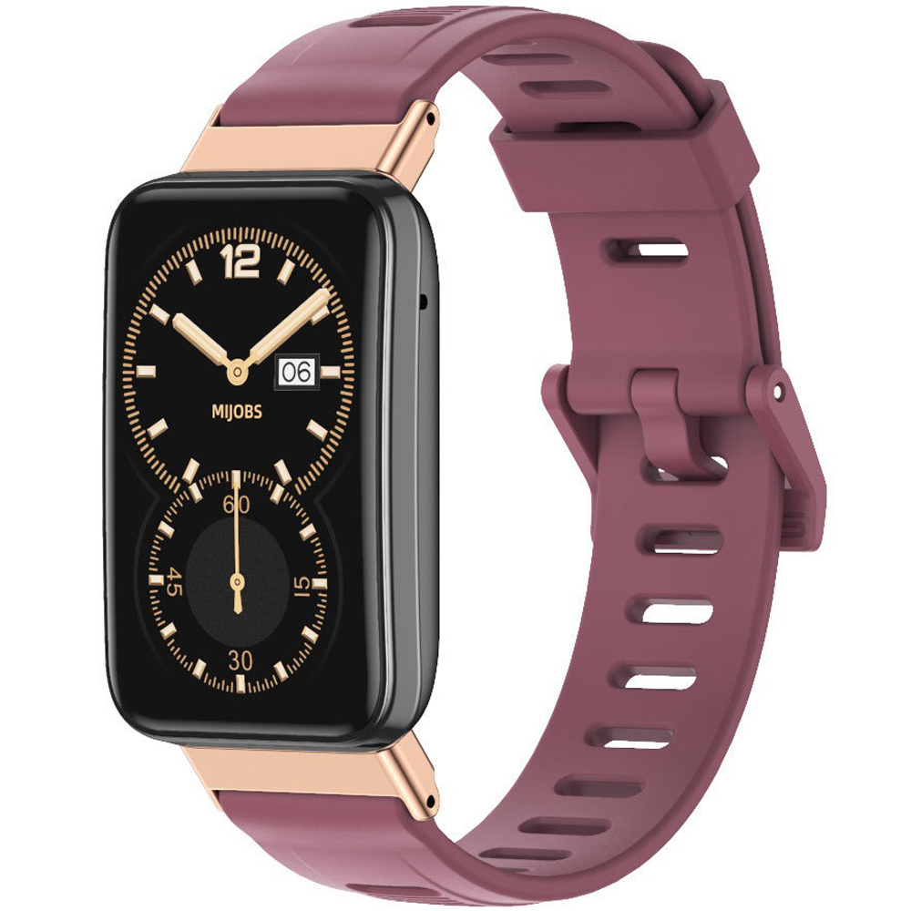 Силіконовий ремінець Mi Jobs Simple Premium Comfort для Mi Smart Band 7 Pro з металевим кріпленням Marsala + Rose Gold – фото, відгуки, характеристики в інтернет-магазині MoreKitov від продавця: MRK МРК| Купити в Україні: Києві, Харкові, Львові