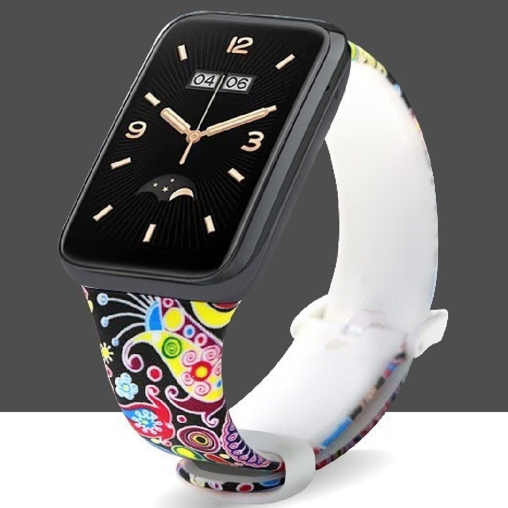 Ремінець силіконовий MRK із принтом Oriental Flower для Mi Smart Band 7 Pro – фото, відгуки, характеристики в інтернет-магазині MoreKitov від продавця: MRK МРК| Купити в Україні: Києві, Харкові, Львові