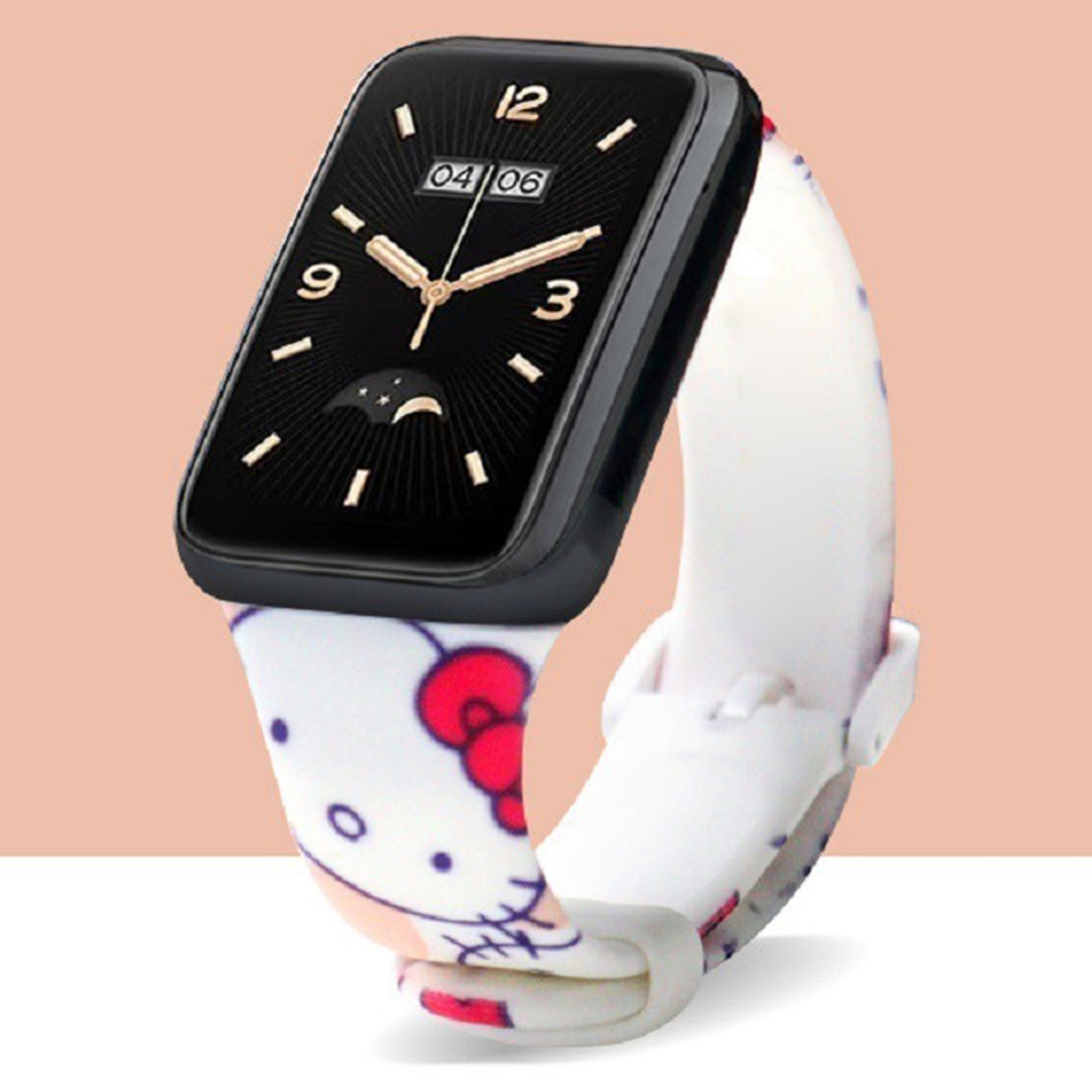 Ремінець силіконовий MRK з принтом Hello Kitty для Mi Smart Band 7 Pro – фото, відгуки, характеристики в інтернет-магазині MoreKitov від продавця: MRK МРК| Купити в Україні: Києві, Харкові, Львові