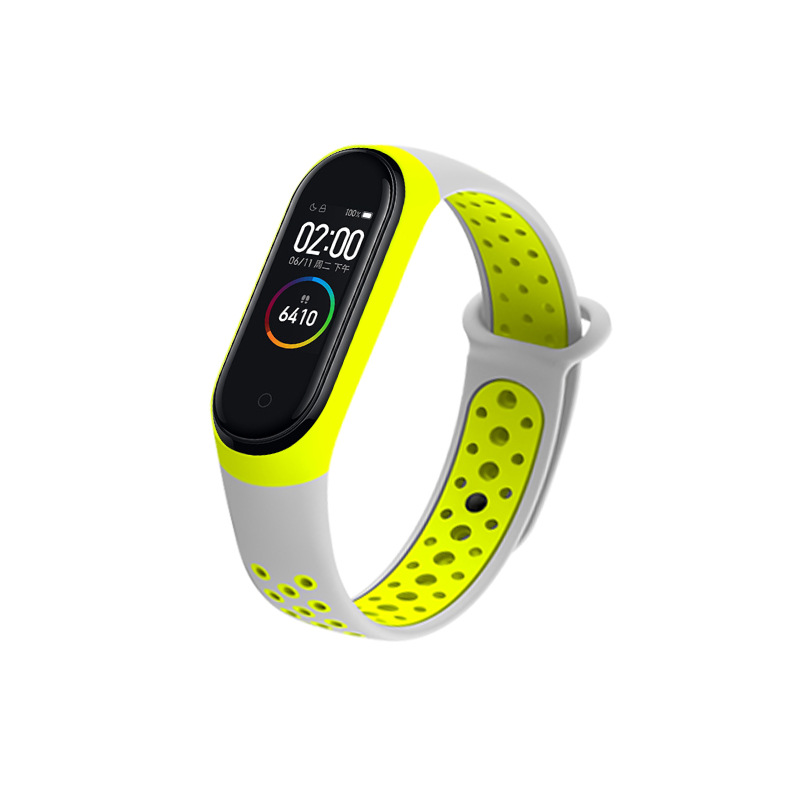 Ремінець Nike style NewDesign для фітнес-браслету Xiaomi Mi Band 3/4 Світло-сірий з лаймовим – фото, відгуки, характеристики в інтернет-магазині MoreKitov від продавця: MRK МРК| Купити в Україні: Києві, Харкові, Львові