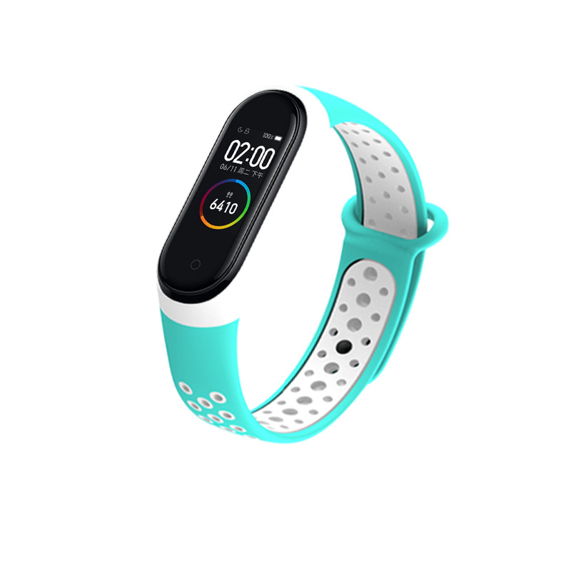Ремінець Nike style NewDesign для фітнес-браслету Xiaomi Mi Band 3/4 Бірюзовий з білим – фото, відгуки, характеристики в інтернет-магазині MoreKitov від продавця: MRK МРК| Купити в Україні: Києві, Харкові, Львові