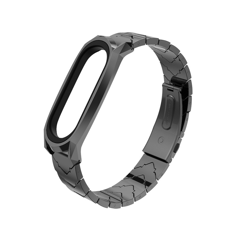 Ремінець металевий MiJobs V-shape для браслета Xiaomi Mi Band 7 Black – фото, відгуки, характеристики в інтернет-магазині MoreKitov від продавця: MRK МРК| Купити в Україні: Києві, Харкові, Львові