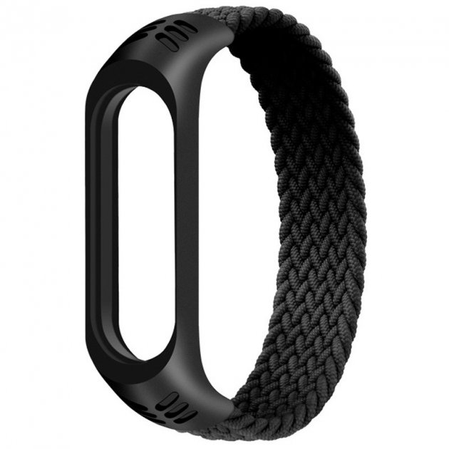 Тканинний монобраслет Braided Solo Loop MRK для фітнес браслета Xiaomi Mi Band 6/5/4/3 (L) 170mm чорний – фото, відгуки, характеристики в інтернет-магазині MoreKitov від продавця: MRK МРК| Купити в Україні: Києві, Харкові, Львові