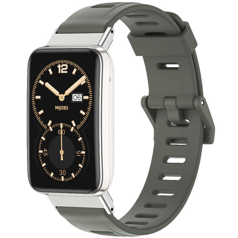 Силіконовий ремінець Mi Jobs Simple Premium Comfort для Mi Smart Band 7 Pro з металевим кріпленням Gray + Silver – фото, відгуки, характеристики в інтернет-магазині MoreKitov від продавця: MRK МРК| Купити в Україні: Києві, Харкові, Львові