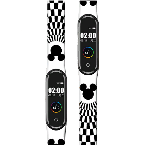 Силіконовий ремінець MRK для фітнес браслета Xiaomi Mi Band 4/3 Білий