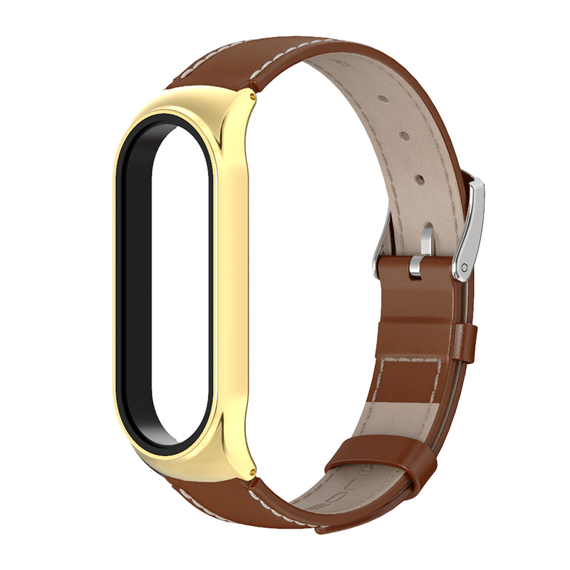 Шкіряний ремінець Mi Jobs Elegance для фітнес браслета Xiaomi Mi Band 6/5/4/3 Коричневий + золото – фото, відгуки, характеристики в інтернет-магазині MoreKitov від продавця: MRK МРК| Купити в Україні: Києві, Харкові, Львові