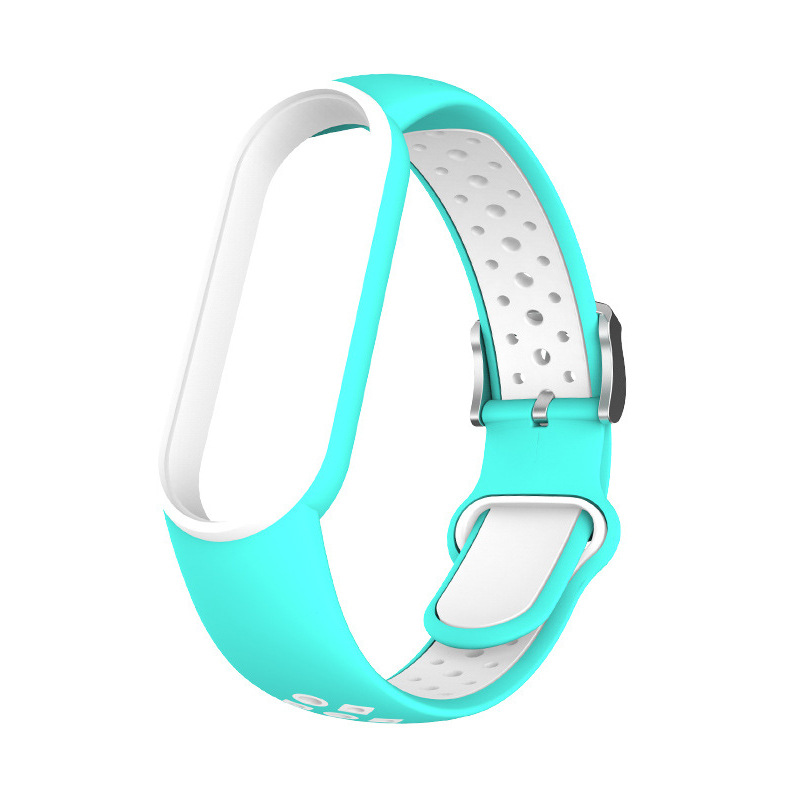 Силіконовий ремінець Nike style для фітнес-браслету Xiaomi Mi Band 5/6/7 з металевою застібкою Бірюзовий з білим – фото, відгуки, характеристики в інтернет-магазині MoreKitov від продавця: MRK МРК| Купити в Україні: Києві, Харкові, Львові Силіконовий ремінець Nike style для фітнес-браслету Xiaomi Mi Band 5/6/7 з металевою застібкою Бірюзовий з білим – фото, відгуки, характеристики в інтернет-магазині MoreKitov від продавця: MRK МРК| Купити в Україні: Києві, Харкові, Львові