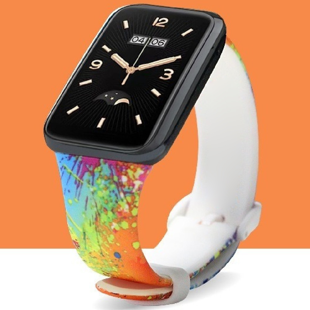 Ремінець силіконовий MRK з принтом Color Sparkles для Mi Smart Band 7 Pro – фото, відгуки, характеристики в інтернет-магазині MoreKitov від продавця: MRK МРК| Купити в Україні: Києві, Харкові, Львові