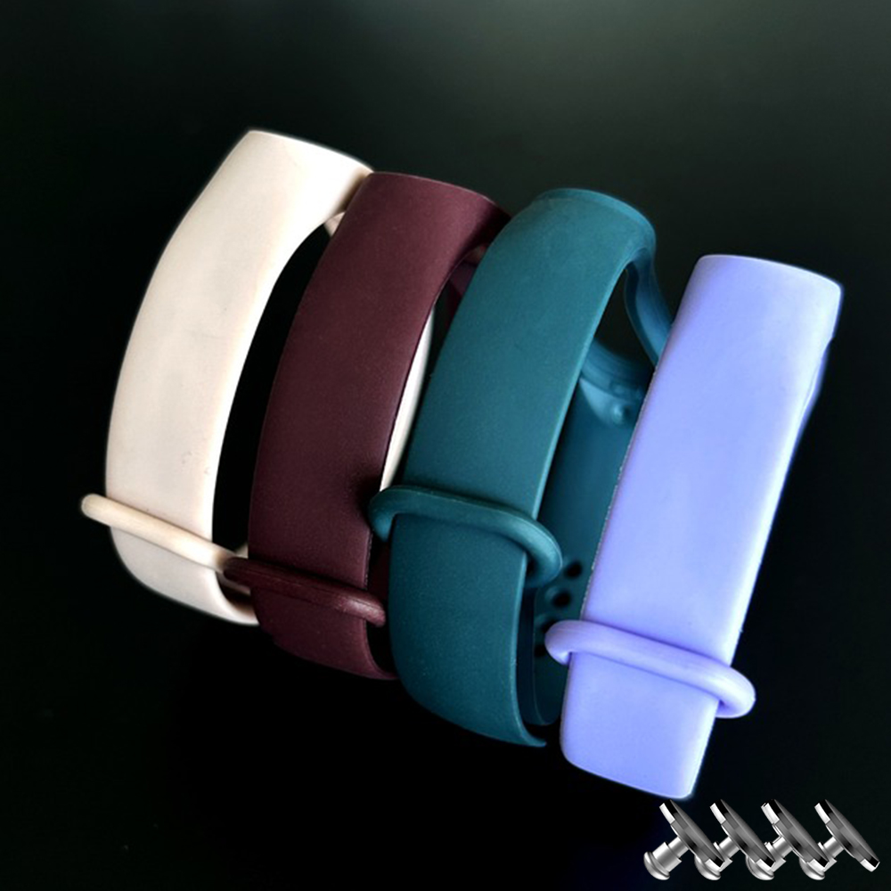 Комплект силіконових ремінців MRK для фітнес браслета Xiaomi Mi Band 5/6/7 Classical Colors + 4 металеві кнопки – фото, відгуки, характеристики в інтернет-магазині MoreKitov від продавця: MRK МРК| Купити в Україні: Києві, Харкові, Львові