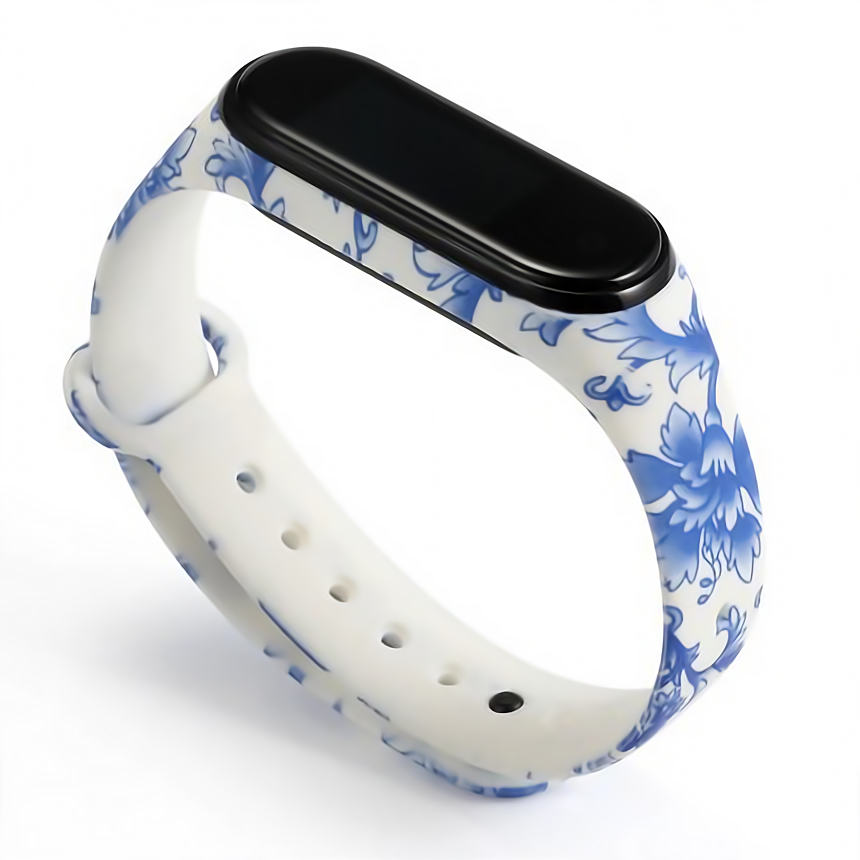 Силіконовий ремінець MRK для фітнес браслета Xiaomi Mi Band 4/3 з малюнком Azure – фото, відгуки, характеристики в інтернет-магазині MoreKitov від продавця: MRK МРК| Купити в Україні: Києві, Харкові, Львові