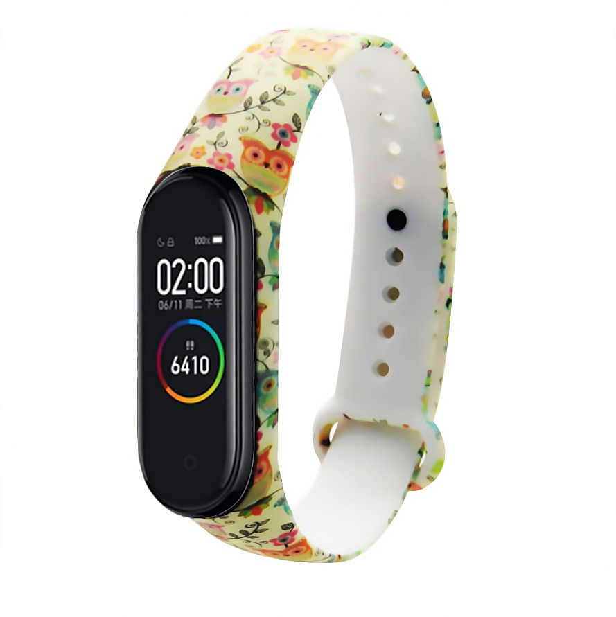 Силіконовий ремінець MRK для фітнесу браслета Xiaomi Mi Band 4/3 з малюнком Owls + металева кнопка – фото, відгуки, характеристики в інтернет-магазині MoreKitov від продавця: MRK МРК| Купити в Україні: Києві, Харкові, Львові