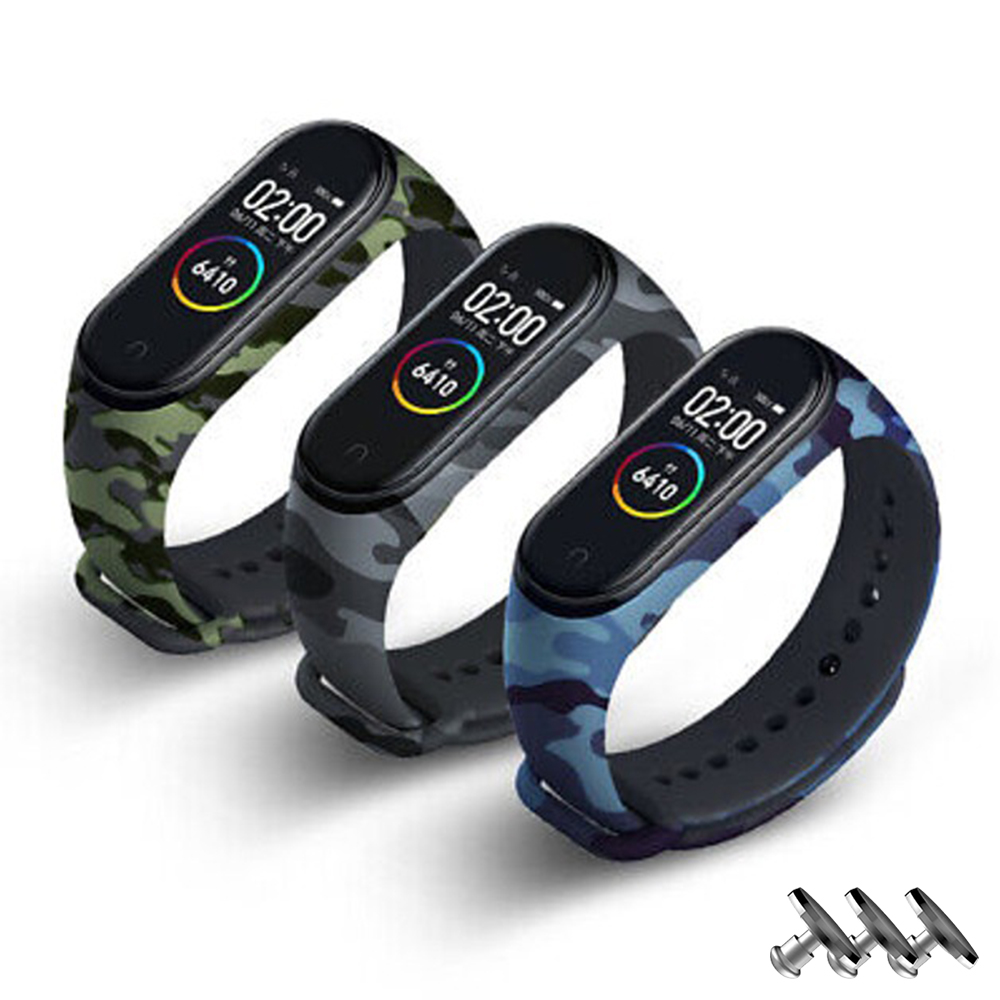 Комплект ремінців MRK для Xiaomi Mi Band 7/6/5 камуфляжні (три ремінці) + 3 металеві кнопки – фото, відгуки, характеристики в інтернет-магазині MoreKitov від продавця: MRK МРК| Купити в Україні: Києві, Харкові, Львові