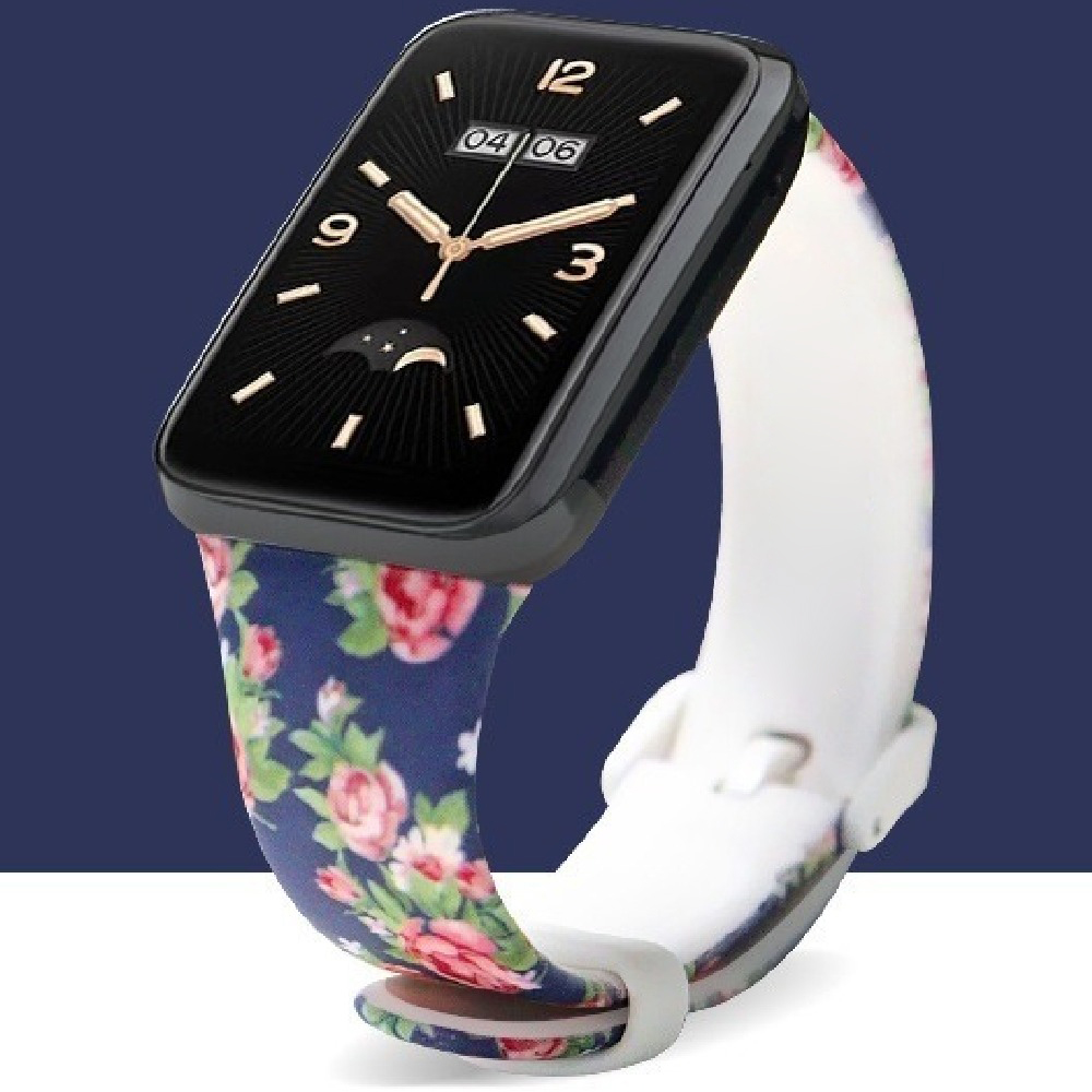 Ремінець силіконовий MRK із принтом Roses для Mi Smart Band 7 Pro – фото, відгуки, характеристики в інтернет-магазині MoreKitov від продавця: MRK МРК| Купити в Україні: Києві, Харкові, Львові