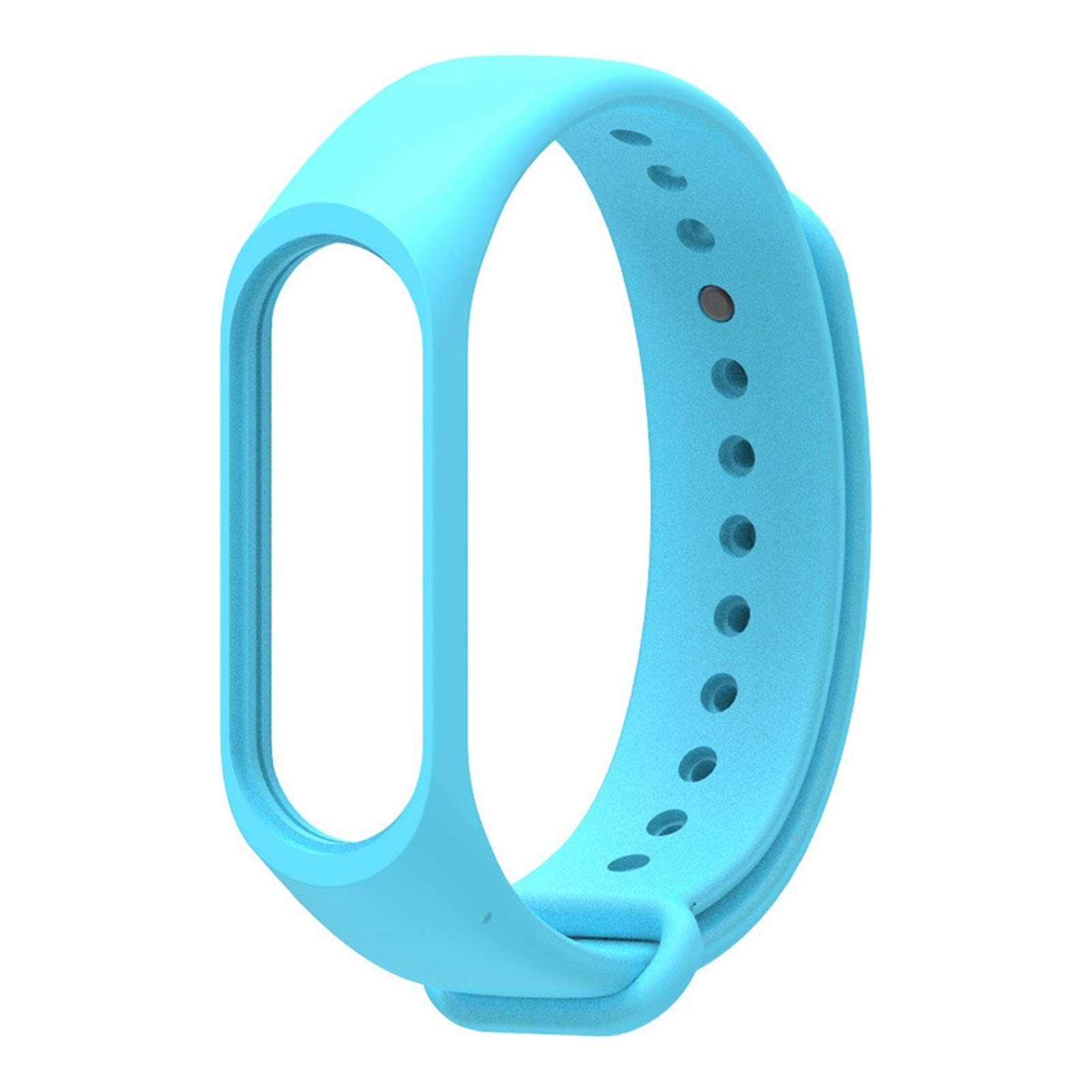 Силіконовий ремінець MRK для фітнесу браслета Xiaomi Mi Band 4/3 м’ятно-блакитний (31) з металевою кнопкою 2 Силіконовий ремінець MRK для фітнесу браслета Xiaomi Mi Band 4/3 м’ятно-блакитний (31) з металевою кнопкою 2