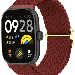 Тканинний ремінець MRK Braided Loop для фітнес браслета Mi Smart Band 8 Pro/9Pro/ Xiaomi Redmi Watch 4/5 з металевим регулятором довжини Burgundy – фото, відгуки, характеристики в інтернет-магазині MoreKitov від продавця: MRK МРК| Купити в Україні: Києві, Харкові, Львові