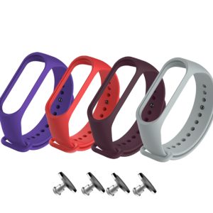 Комплект ремінців MRK для Xiaomi Mi Band 3/4 TOTAL, чотири ремінці + 4 металеві кнопки – фото, відгуки, характеристики в інтернет-магазині MoreKitov від продавця: MRK МРК| Купити в Україні: Києві, Харкові, Львові
