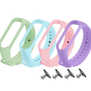 Комплект ремінців MRK для Xiaomi Mi Band 3/4 LIGHT CORAL, чотири ремінці + 4 металеві кнопки – фото, відгуки, характеристики в інтернет-магазині MoreKitov від продавця: MRK МРК| Купити в Україні: Києві, Харкові, Львові