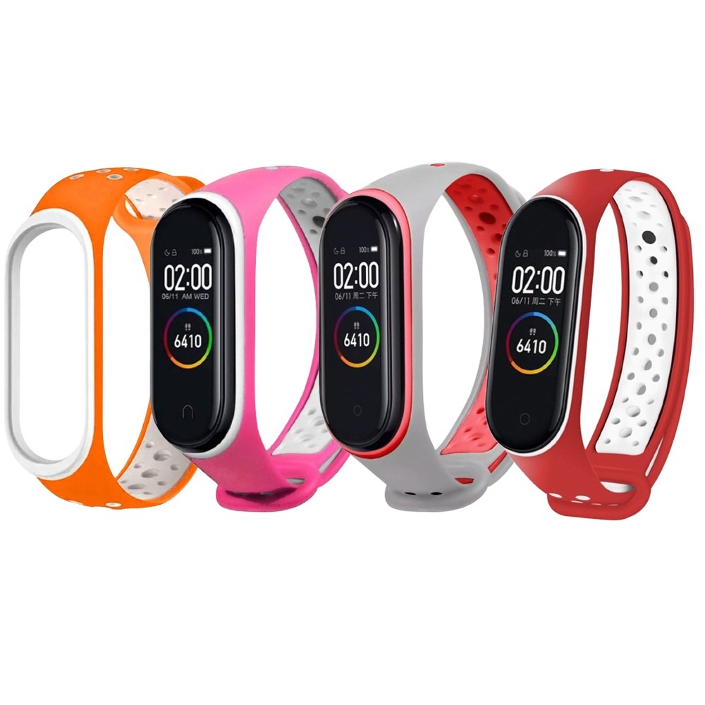 Комплект силіконових ремінців Nike style для фітнес-браслету Xiaomi Mi Band 3/4 (4 ремінці) з металевою кнопкою Orange, White, Pink, Gray and Red – фото, відгуки, характеристики в інтернет-магазині MoreKitov від продавця: MRK МРК| Купити в Україні: Києві, Харкові, Львові Комплект силіконових ремінців Nike style для фітнес-браслету Xiaomi Mi Band 3/4 (4 ремінці) з металевою кнопкою Orange, White, Pink, Gray and Red – фото, відгуки, характеристики в інтернет-магазині MoreKitov від продавця: MRK МРК| Купити в Україні: Києві, Харкові, Львові