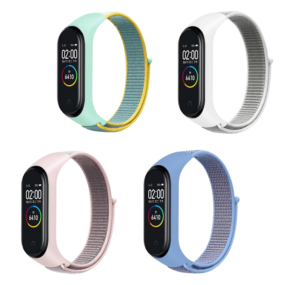 Комплект нейлонових ремінців Quadro Light Pinky MRK для фітнес браслета Xiaomi Mi Band 6/5/4/3 (4 шт) Turquoise, White, Pink Sand and Powdery – фото, відгуки, характеристики в інтернет-магазині MoreKitov від продавця: MRK МРК| Купити в Україні: Києві, Харкові, Львові