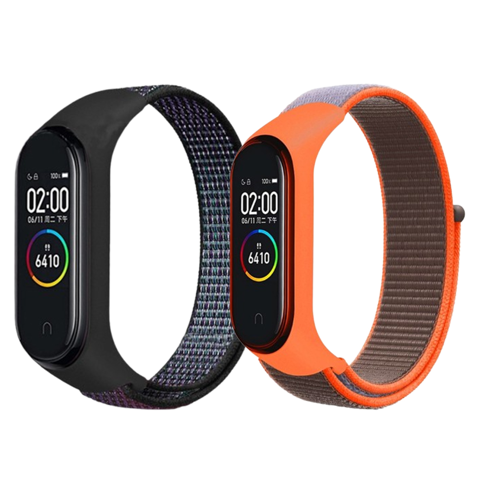 Комплект тканинних ремінців MRK Nylon Strap для Xiaomi Mi Band 3/4/5/6/7 із застібкою на липучці (два ремінці) Black, Storm Gray, Gray, Orange – фото, відгуки, характеристики в інтернет-магазині MoreKitov від продавця: MRK МРК| Купити в Україні: Києві, Харкові, Львові