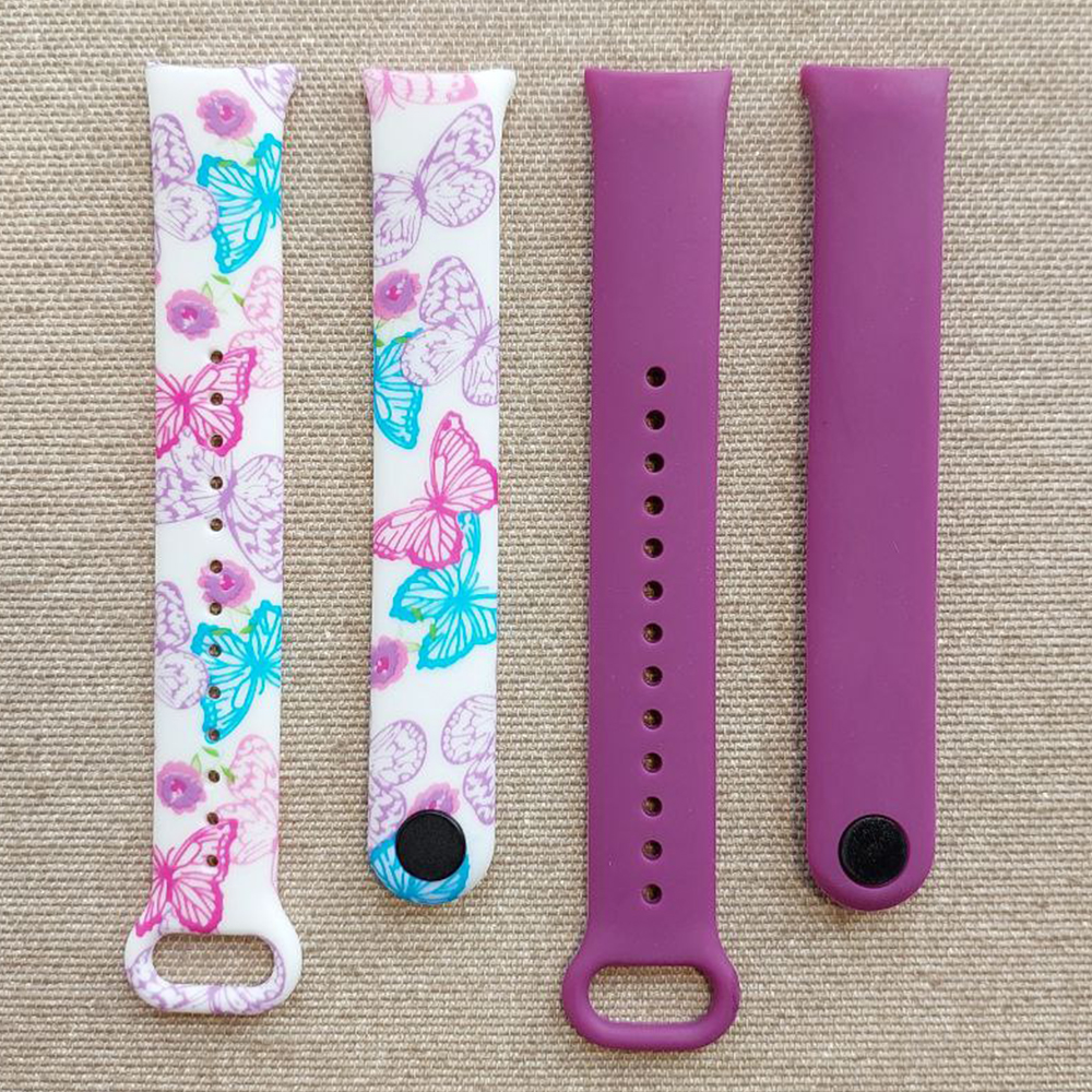 Комплект ремінців MRK White Butterfly для Xiaomi Mi Band 8/9 (два ремінці)