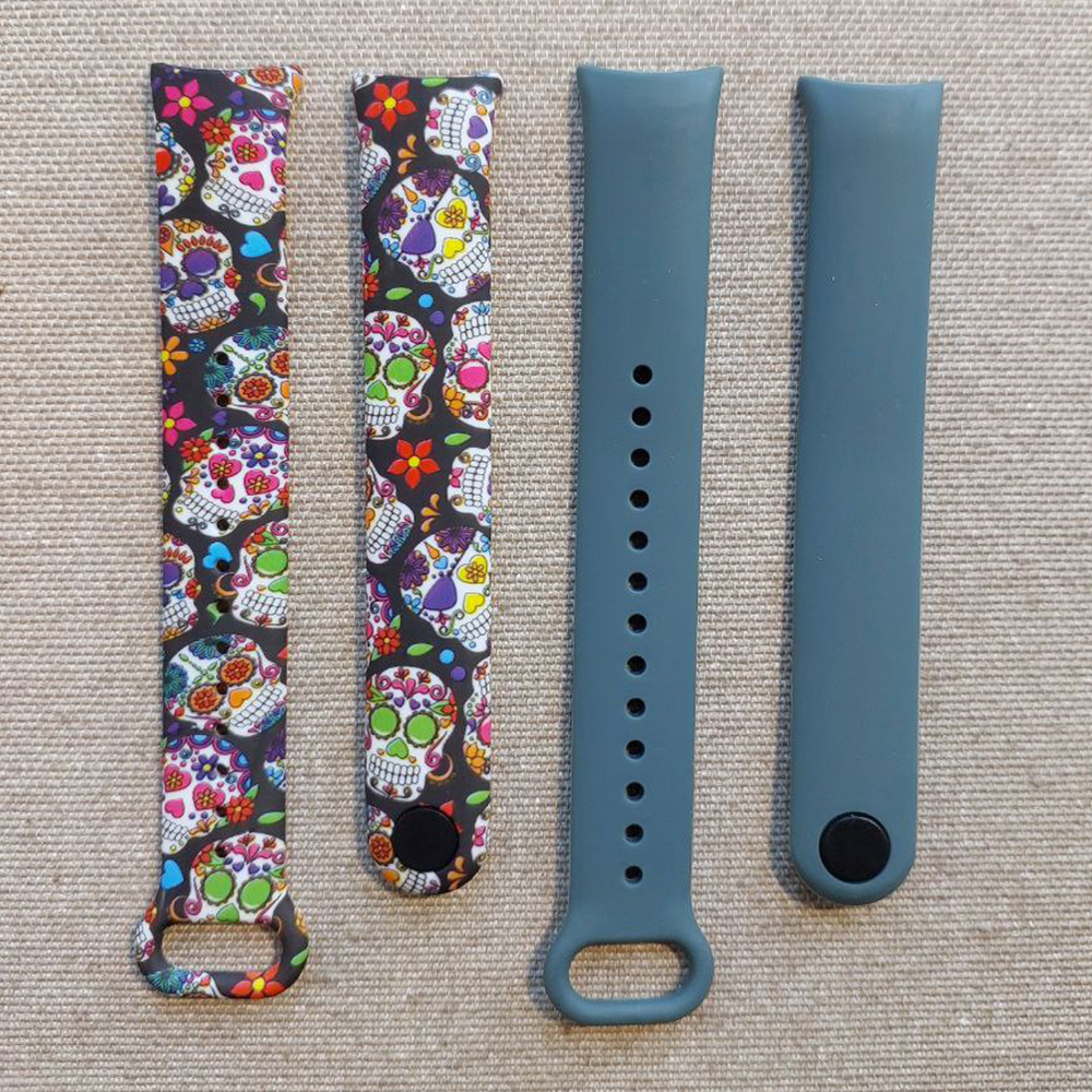 Комплект ремінців MRK MExiacan Sculls для Xiaomi Mi Band 8/9 (два ремінці)