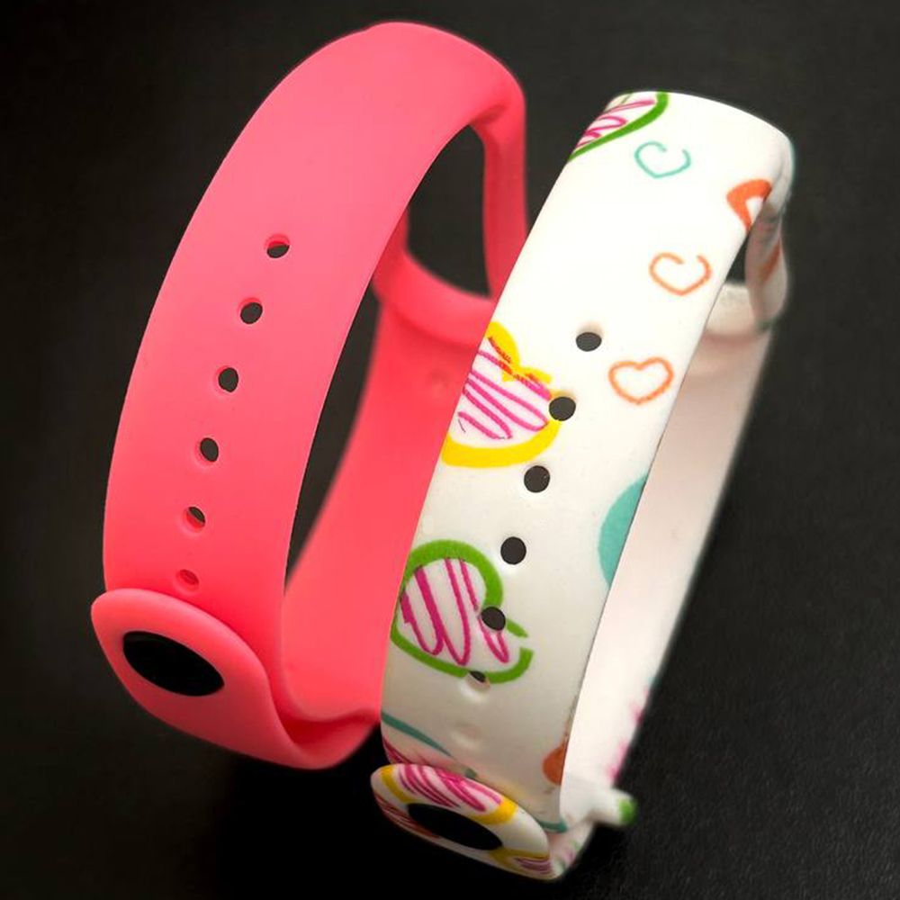 Комплект силіконових ремінців MRK Summer Hearts для фітнес браслета Xiaomi Mi Band 5/6/7 два ремінці + металева кнопка – фото, відгуки, характеристики в інтернет-магазині MoreKitov від продавця: MRK МРК| Купити в Україні: Києві, Харкові, Львові