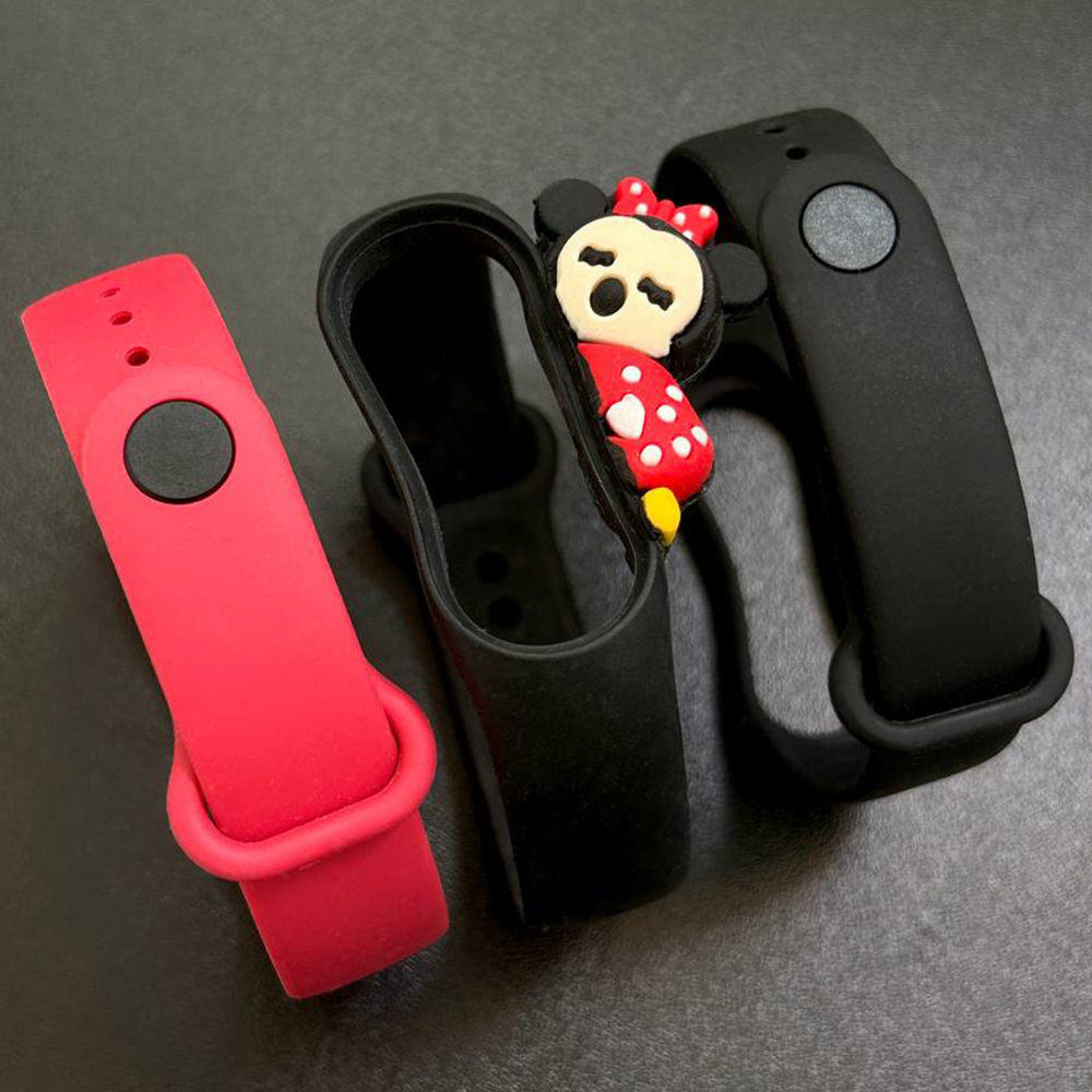 Комплект силіконових ремінців MRK Mickey Mouse Set для фітнес браслета Xiaomi Mi Band 5/6/7 три ремінці + металева кнопка – фото, відгуки, характеристики в інтернет-магазині MoreKitov від продавця: MRK МРК| Купити в Україні: Києві, Харкові, Львові