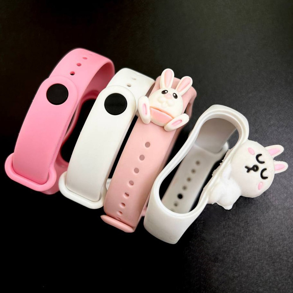 Комплект силіконових ремінців MRK Pinky’s Set для фітнес браслета Xiaomi Mi Band 5/6/7 4 ремінці + металева кнопка – фото, відгуки, характеристики в інтернет-магазині MoreKitov від продавця: MRK МРК| Купити в Україні: Києві, Харкові, Львові