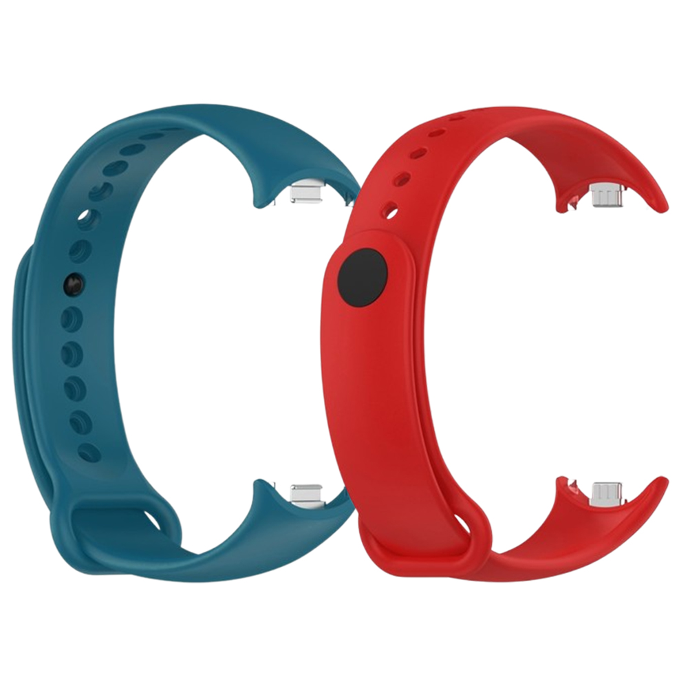Комплект силіконових ремінців MRK Basic Set 03 для фітнес браслета Xiaomi Mi Band 8/9 два ремінці з металевим кріпленням