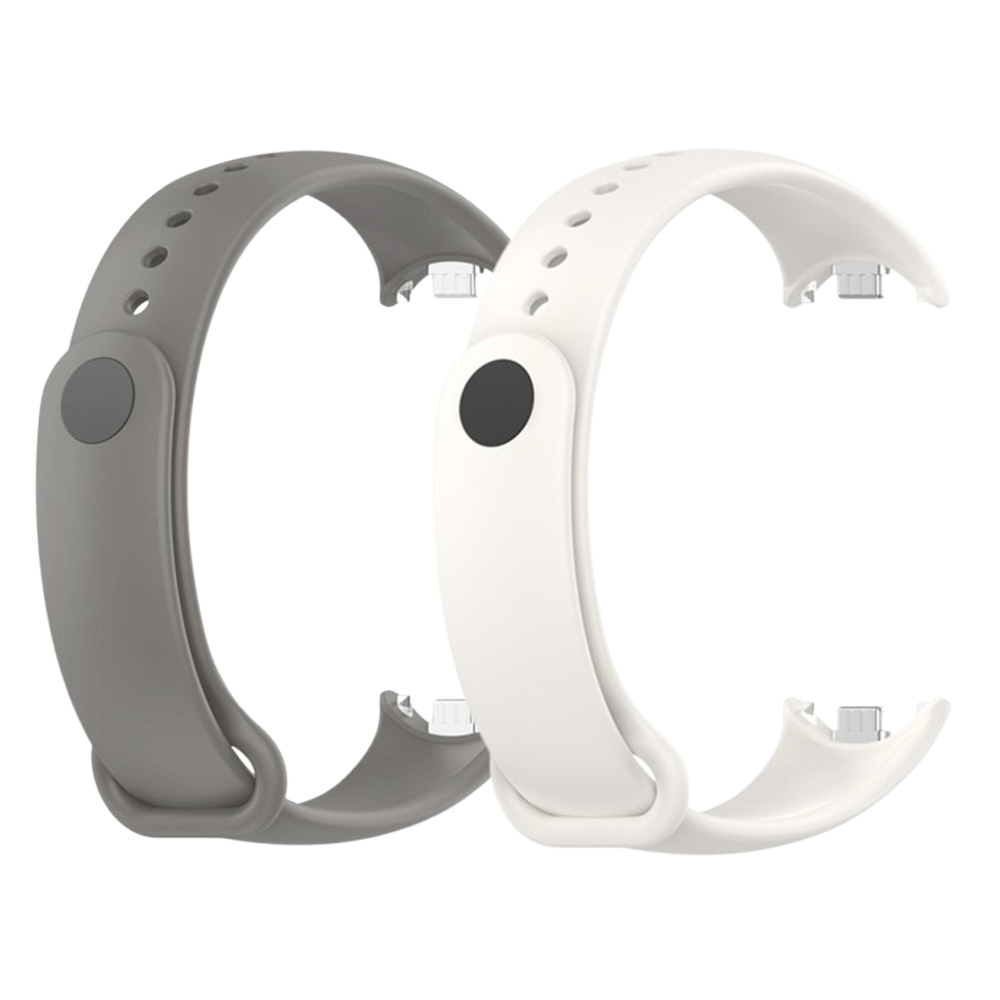 Комплект силіконових ремінців MRK Basic Set 06 для фітнес браслета Xiaomi Mi Band 8/9 два ремінці з металевим кріпленням
