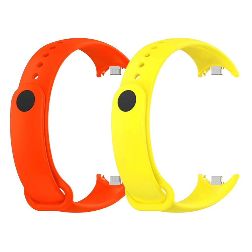 Комплект силіконових ремінців MRK Summer Sprakls для фітнес браслета Xiaomi Mi Band 8/9 два ремінці з металевим кріпленням