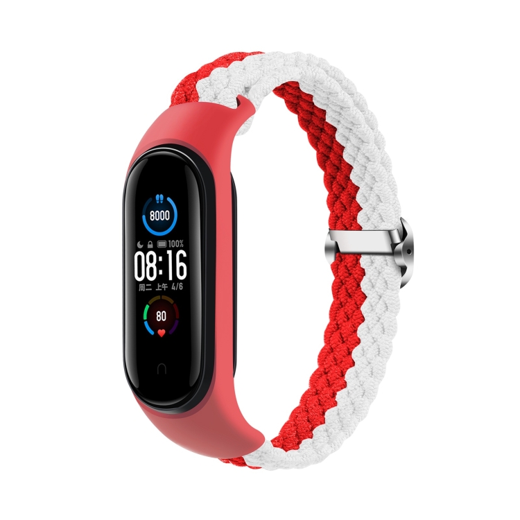 Ремінець нейлоновий MRK для фітнес браслета Xiaomi Mi Band 3 4 5 6 7 Double color Білий – червоний – фото, відгуки, характеристики в інтернет-магазині MoreKitov від продавця: MRK МРК| Купити в Україні: Києві, Харкові, Львові
