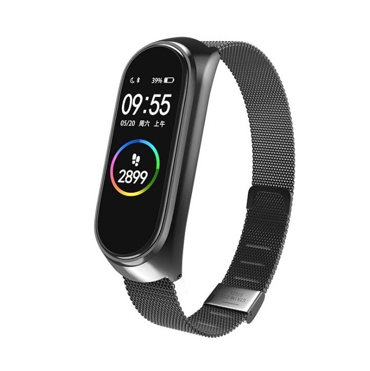 Металевий ремінець MRK для фітнес браслета Xiaomi Mi Band 5/6 Чорний – фото, відгуки, характеристики в інтернет-магазині MoreKitov від продавця: MRK МРК| Купити в Україні: Києві, Харкові, Львові