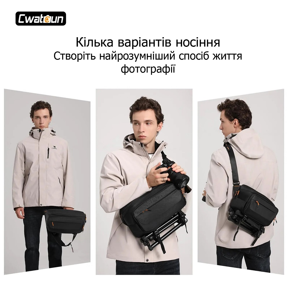 Фотосумка Cwatcun (Caden) D133S Waterproof Black – фото, відгуки, характеристики в інтернет-магазині MoreKitov від продавця: MRK МРК| Купити в Україні: Києві, Харкові, Львові 2 Фотосумка Cwatcun (Caden) D133S Waterproof Black – фото, відгуки, характеристики в інтернет-магазині MoreKitov від продавця: MRK МРК| Купити в Україні: Києві, Харкові, Львові 2