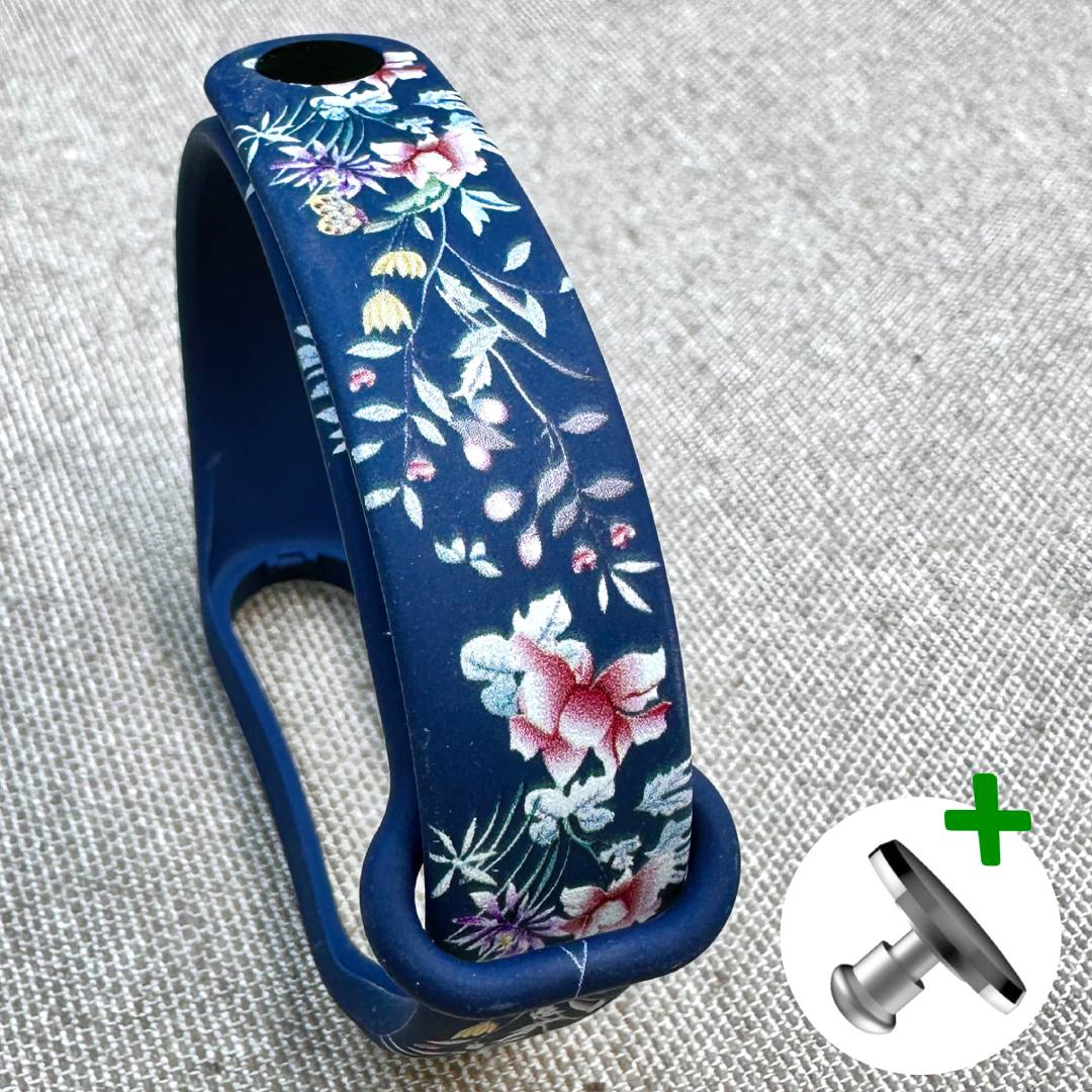Ремінець силіконовий MRK із дизайнерським принтом Little Flowers для фітнес браслета Xiaomi Mi Band 5/6/7 з металевою кнопкою – фото, відгуки, характеристики в інтернет-магазині MoreKitov від продавця: MRK МРК| Купити в Україні: Києві, Харкові, Львові