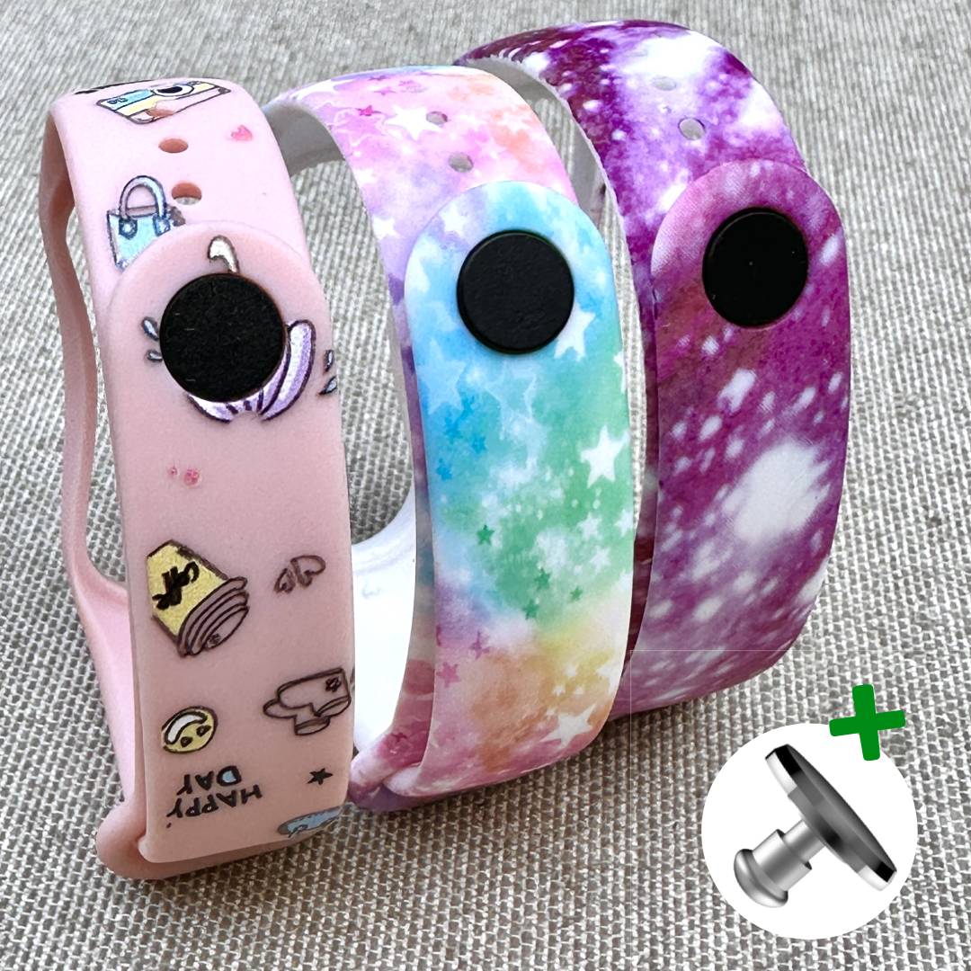 Комплект силіконових ремінців для фітнес браслета Pinnk Galaxy Xiaomi Mi Band 5/6/7 з металевою кнопкою (три ремінці) – фото, відгуки, характеристики в інтернет-магазині MoreKitov від продавця: MRK МРК| Купити в Україні: Києві, Харкові, Львові Комплект силіконових ремінців для фітнес браслета Pinnk Galaxy Xiaomi Mi Band 5/6/7 з металевою кнопкою (три ремінці) – фото, відгуки, характеристики в інтернет-магазині MoreKitov від продавця: MRK МРК| Купити в Україні: Києві, Харкові, Львові