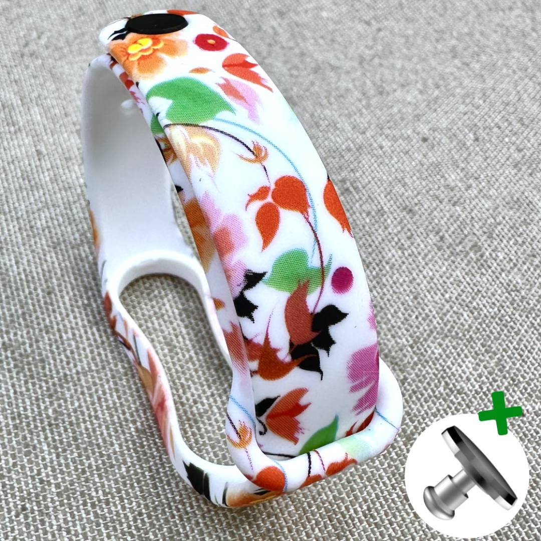 Ремінець силіконовий MRK із дизайнерським принтом Autumn Flowers для фітнес браслета Xiaomi Mi Band 5/6/7 з металевою кнопкою – фото, відгуки, характеристики в інтернет-магазині MoreKitov від продавця: MRK МРК| Купити в Україні: Києві, Харкові, Львові Ремінець силіконовий MRK із дизайнерським принтом Autumn Flowers для фітнес браслета Xiaomi Mi Band 5/6/7 з металевою кнопкою – фото, відгуки, характеристики в інтернет-магазині MoreKitov від продавця: MRK МРК| Купити в Україні: Києві, Харкові, Львові