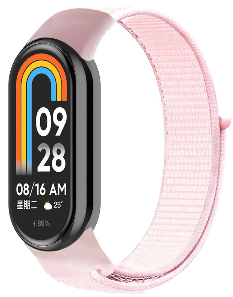 Ремінець нейлоновий MRK для фітнес браслета Xiaomi Mi Band 10/9/8 Пудровий