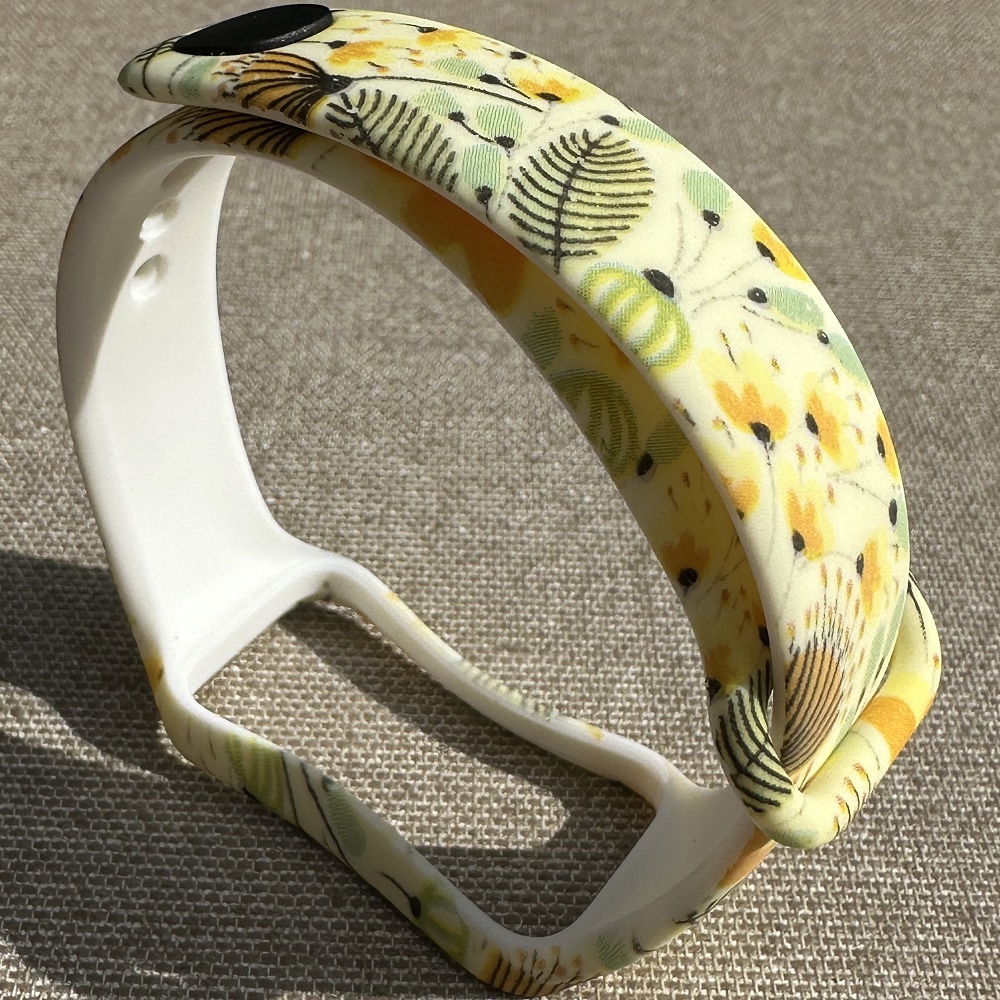 Силіконовий ремінець MRK для Mi Smart Band 8 Active/Redmi Smart Band 2 з дизайнерським принтом Yellow Flowers – фото, відгуки, характеристики в інтернет-магазині MoreKitov від продавця: MRK МРК| Купити в Україні: Києві, Харкові, Львові