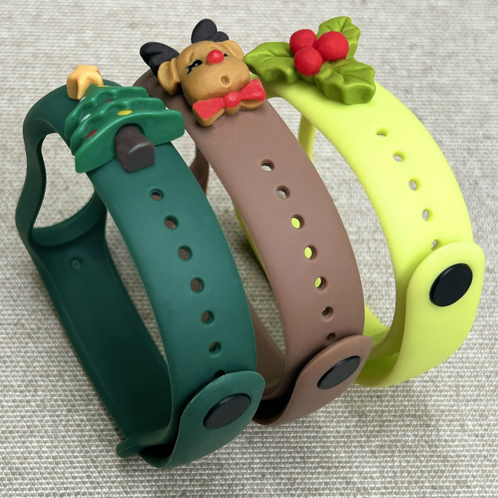 Комплект силіконових ремінців MRK Новорічний Christmas Tree (три ремінці) для Xiaomi Mi Band 3/4 з металевою кнопкою – фото, відгуки, характеристики в інтернет-магазині MoreKitov від продавця: MRK МРК| Купити в Україні: Києві, Харкові, Львові 2 Комплект силіконових ремінців MRK Новорічний Christmas Tree (три ремінці) для Xiaomi Mi Band 3/4 з металевою кнопкою – фото, відгуки, характеристики в інтернет-магазині MoreKitov від продавця: MRK МРК| Купити в Україні: Києві, Харкові, Львові 2