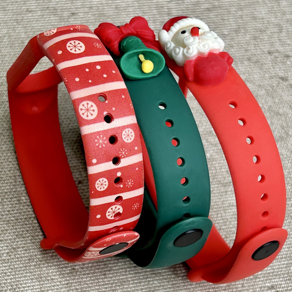 Комплект силіконових ремінців MRK Різдвяний Jingle Bells (три ремінці) для Xiaomi Mi Band 5/6/7 з металевою кнопкою – фото, відгуки, характеристики в інтернет-магазині MoreKitov від продавця: MRK МРК| Купити в Україні: Києві, Харкові, Львові 2 Комплект силіконових ремінців MRK Різдвяний Jingle Bells (три ремінці) для Xiaomi Mi Band 5/6/7 з металевою кнопкою – фото, відгуки, характеристики в інтернет-магазині MoreKitov від продавця: MRK МРК| Купити в Україні: Києві, Харкові, Львові 2