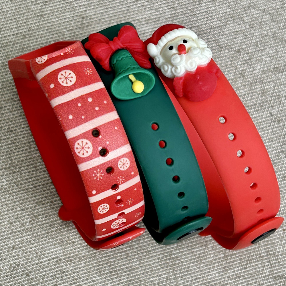 Комплект силіконових ремінців MRK Різдвяний Jingle Bells (три ремінці) для Xiaomi Mi Band 5/6/7 з металевою кнопкою – фото, відгуки, характеристики в інтернет-магазині MoreKitov від продавця: MRK МРК| Купити в Україні: Києві, Харкові, Львові Комплект силіконових ремінців MRK Різдвяний Jingle Bells (три ремінці) для Xiaomi Mi Band 5/6/7 з металевою кнопкою – фото, відгуки, характеристики в інтернет-магазині MoreKitov від продавця: MRK МРК| Купити в Україні: Києві, Харкові, Львові