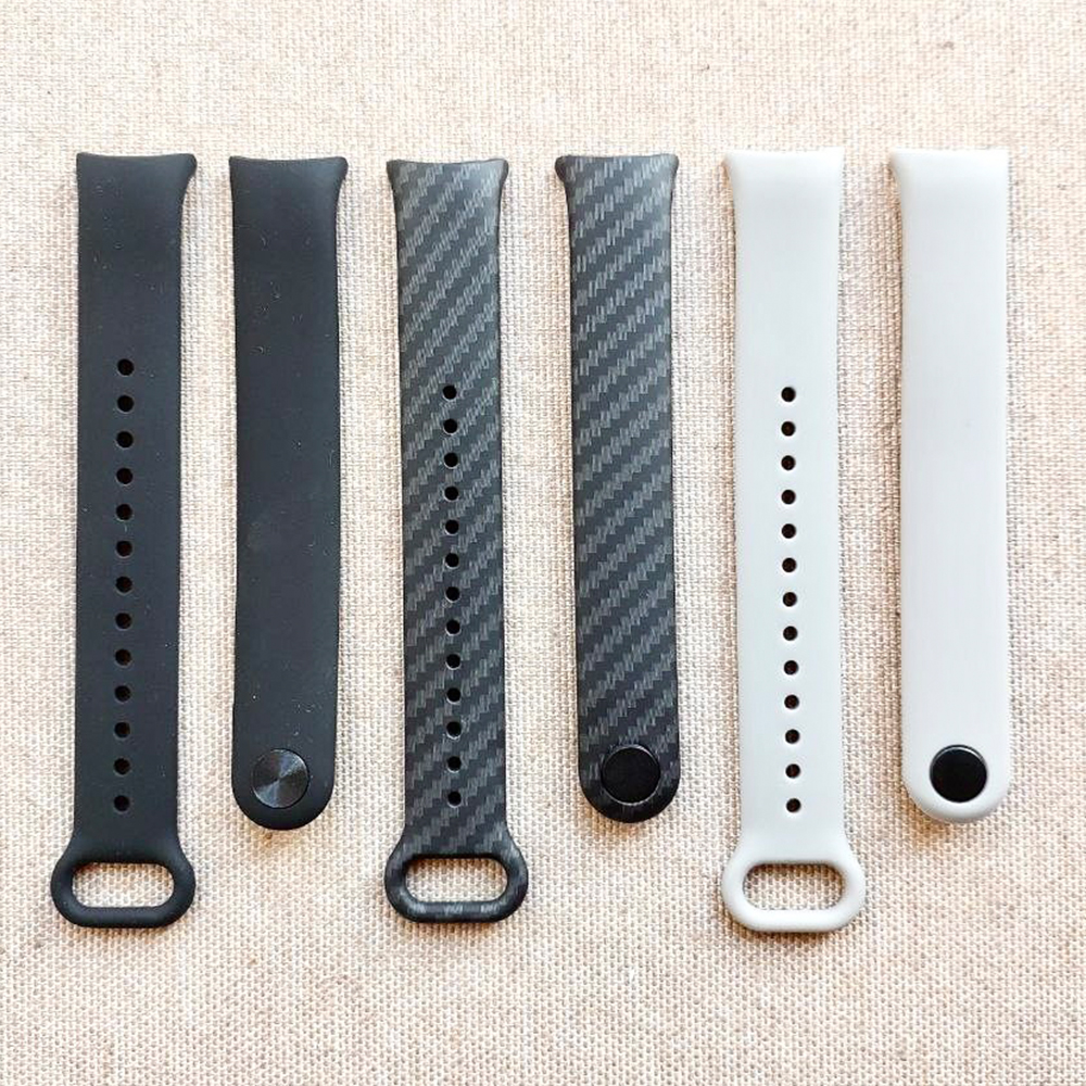 Комплект силіконових ремінців MRK Carbon Print Set для Xiaomi Mi Band 8_9 (три ремінці)