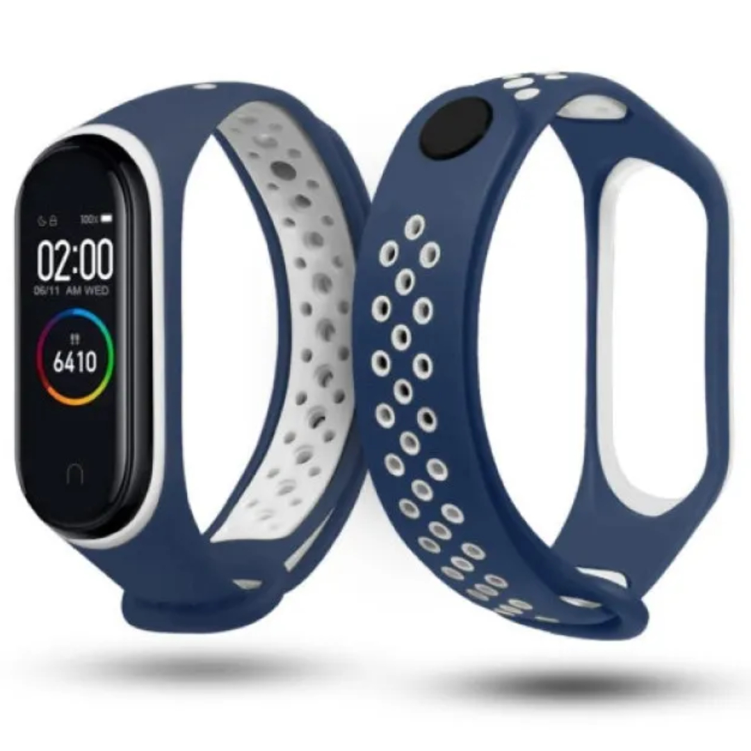 Силіконовий ремінець Nike style для фітнес-браслету Xiaomi Mi Band 3/4 Темно-синій з білим + металева кнопка – фото, відгуки, характеристики в інтернет-магазині MoreKitov від продавця: MRK МРК| Купити в Україні: Києві, Харкові, Львові 2 Силіконовий ремінець Nike style для фітнес-браслету Xiaomi Mi Band 3/4 Темно-синій з білим + металева кнопка – фото, відгуки, характеристики в інтернет-магазині MoreKitov від продавця: MRK МРК| Купити в Україні: Києві, Харкові, Львові 2